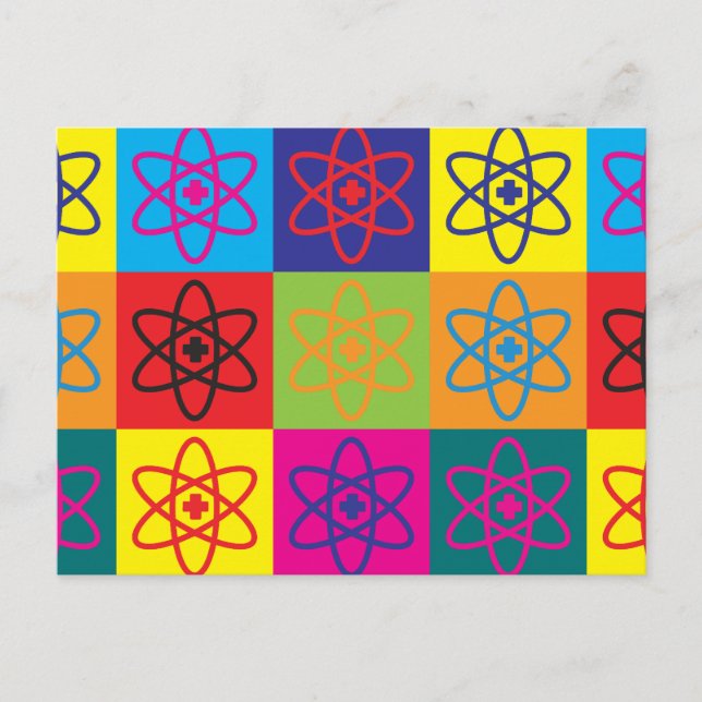 Nuclear Medicine Pop Art Postcard (Front)