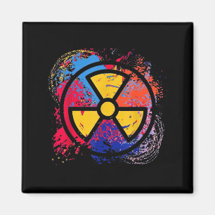 Nuclear Medicine Radiation Symbol Colorful Radiolo Magnet