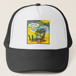 Nuclear Neighbors (Twin Frogs) Funny Gifts & Cards Trucker Hat