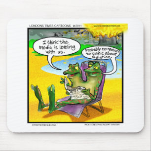 Nuclear Neighbours (Twin Frogs) Funny Gifts & Card Mouse Pad