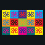 Nuclear Physics Pop Art Poster<br><div class="desc">Nuclear Physics Pop Art. If Nuclear Physics is your hobby,  occupation,  or obsession,  show it with great Nuclear Physics t-shirts,  mugs,  stickers,  and more.  They're also great gifts for other Nuclear Physics fans!</div>