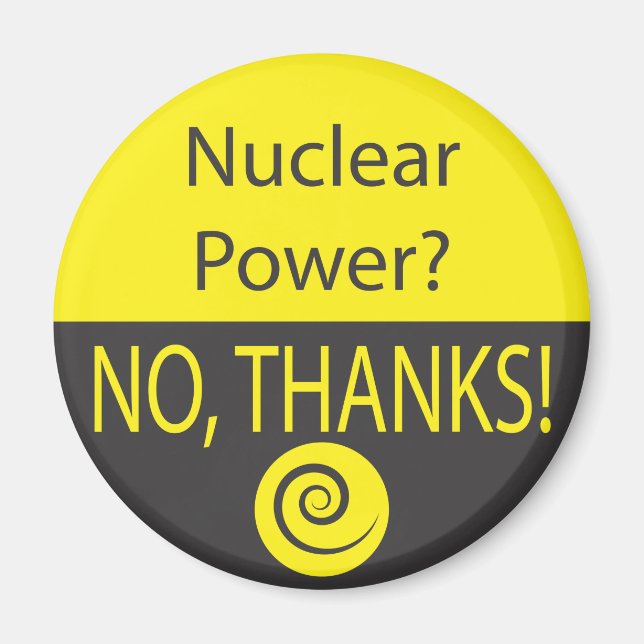 NUCLEAR POWER? NO, THANKS! MAGNET (Front)