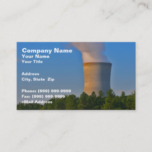 Nuclear Power Plant Business Card
