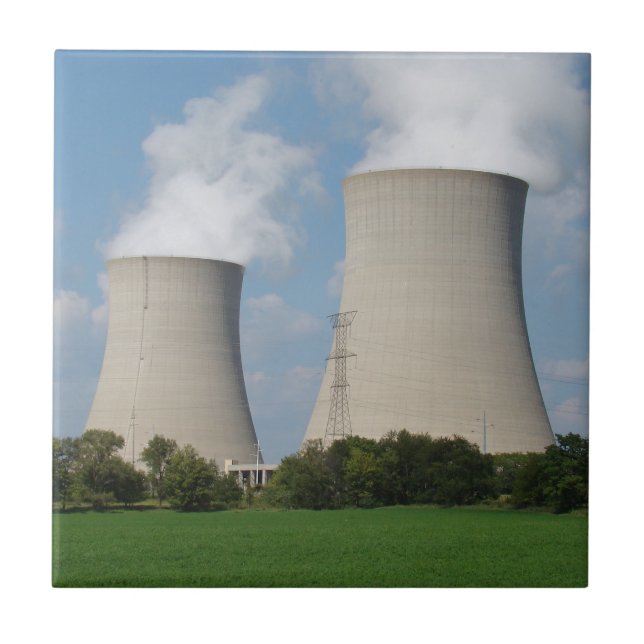 Nuclear Power Plant Cooling Towers Ceramic Tile (Front)
