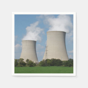 Nuclear Power Plant Cooling Towers Napkin