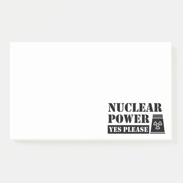 Nuclear Power Yes Please Statement Post-it Notes (Front)