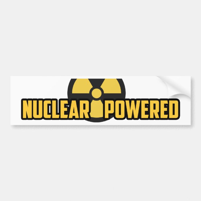 Nuclear Powered Bumpersticker Bumper Sticker (Front)