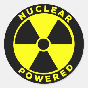 Nuclear Powered Classic Round Sticker