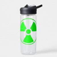 Nuclear Radioactive Radiation Symbol in green