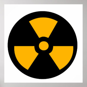 Nuclear radioactive sign