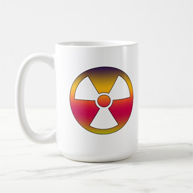 Nuclear radioactive sign coffee mug (Left)