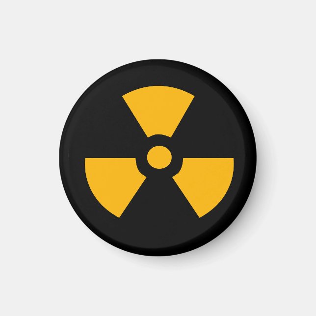 Nuclear radioactive sign magnet (Front)
