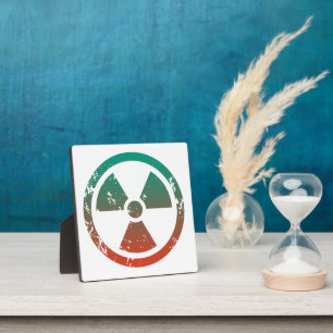 Nuclear radioactive sign plaque