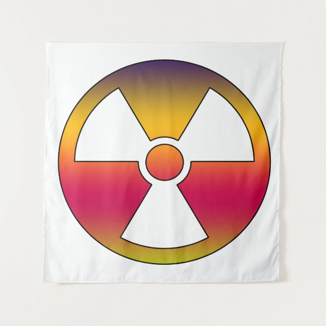 Nuclear radioactive sign tapestry (Front)