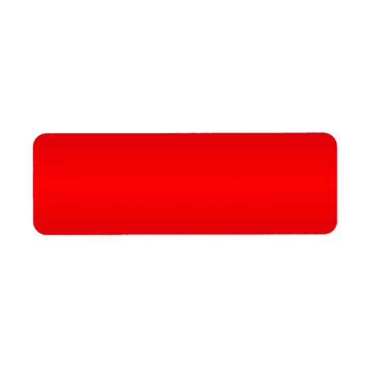 Nuclear Red Gradient - Poppy Reds Template Blank Return Address Label