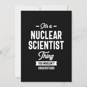 Nuclear Scientist Job Title Gift Thank You Card