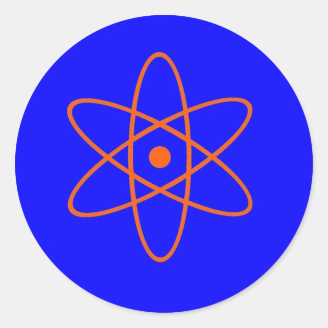 Nuclear Sign Classic Round Sticker (Front)