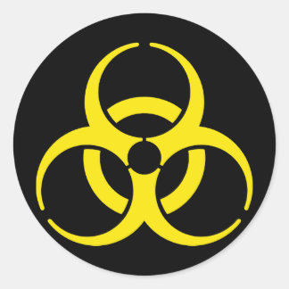 Nuclear Symbol Classic Round Sticker