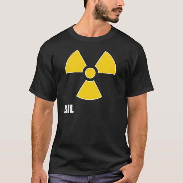 Nuclear Symbol FAIL Dark T-Shirt (Front)