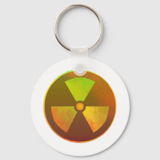 Nuclear Symbol Radioactive Glow Key Ring