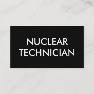 nuclear technician business card