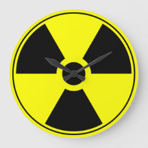 Nuclear Trefoil Wall Clock