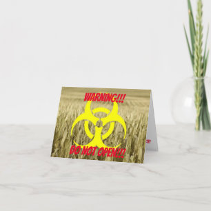 Nuclear Warning Funny Happy Birthday Card