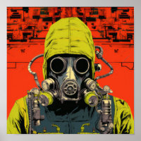 Nuclear Waste Man - Vibrant Radioactive Superhero