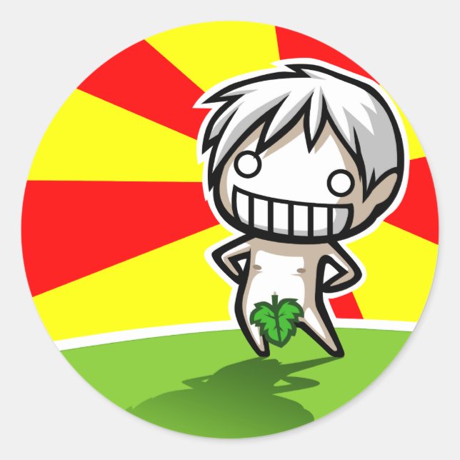 Nudey Narugi Sunrise Sticker (Front)