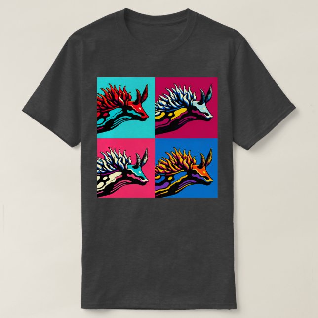 Nudiberanch Art Trendy Marine Life T-Shirt (Design Front)
