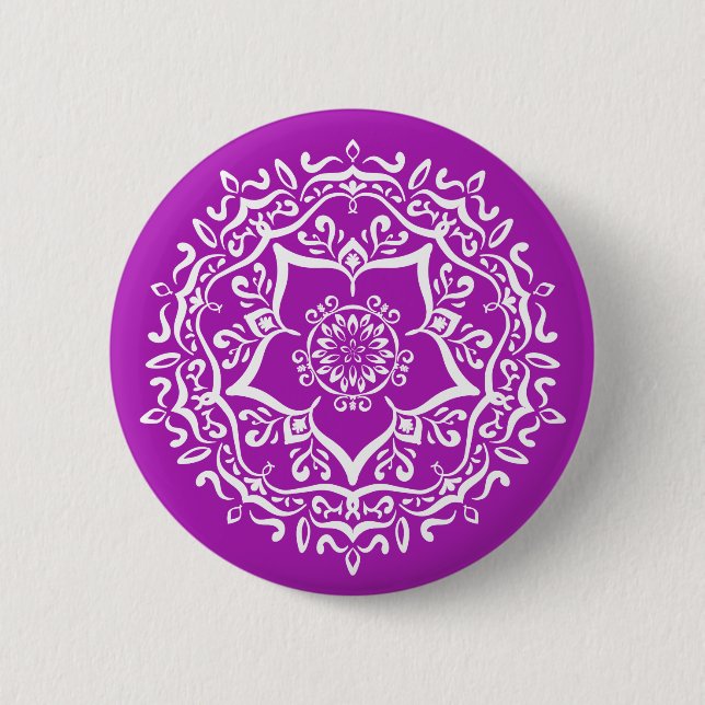 Nudibranch Mandala 6 Cm Round Badge (Front)