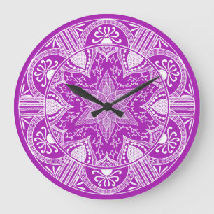 Nudibranch Mandala Large Clock