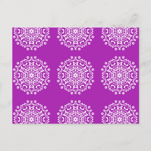 Nudibranch Mandala Postcard (Front)