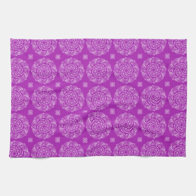 Nudibranch Mandala Tea Towel (Horizontal)