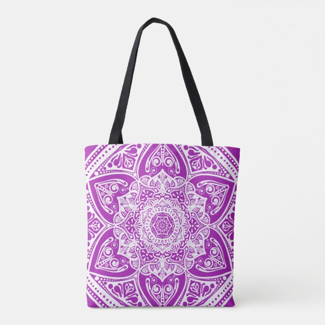 Nudibranch Mandala Tote Bag (Back)