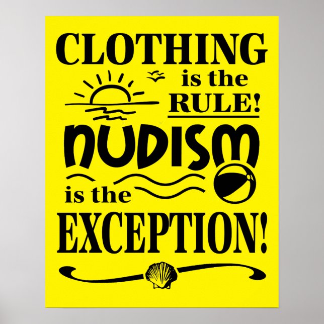 Nudism Poster (Front)
