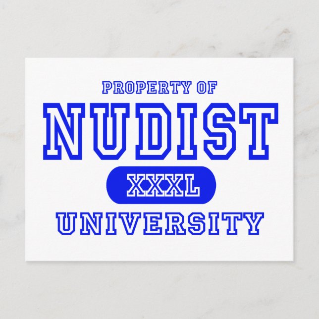 Nudist University Postcard (Front)