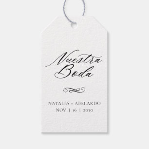 Nuestra Boda Gift Tags