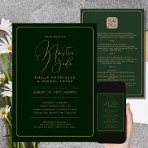Nuestra Boda | GREEN GOLD Wedding incl. Details