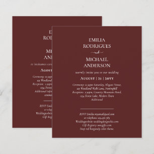 Nuestra Boda Modern Typography MANY COLORS INVITE