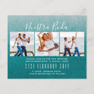 Nuestra Boda Photo Collage Wedding INVITE