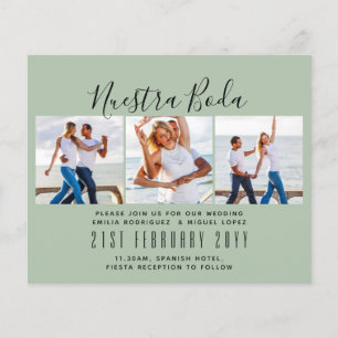 Nuestra Boda Photo Collage Wedding INVITE