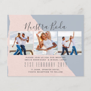 Nuestra Boda Photo Collage Wedding INVITE