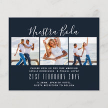 Nuestra Boda Photo Collage Wedding INVITE