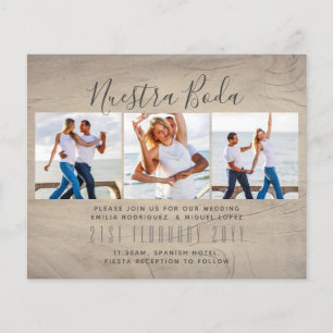 Nuestra Boda Photo Collage Wedding INVITE Flyer