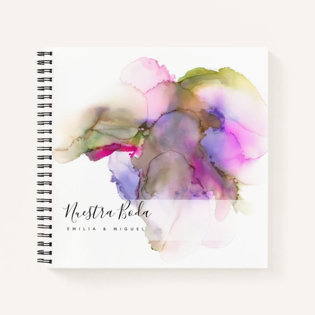 NUESTRA BODA Planificación o libro de visitas Notebook (Front)