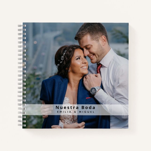 NUESTRA BODA Planificación o libro de visitas Notebook (Front)