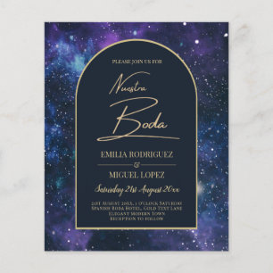 NUESTRA BODA Starry Night Purple Blue INVITE Flyer