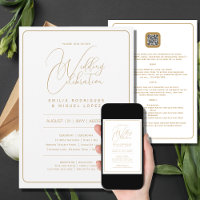 Nuestra Boda | WHITE GOLD Wedding incl. Details In
