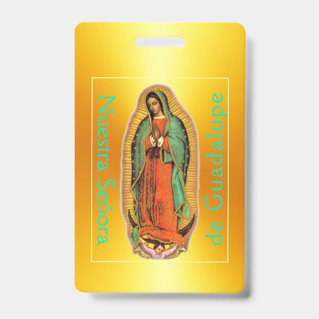 Nuestra Señora de Guadalupe ID Badge (Front)
